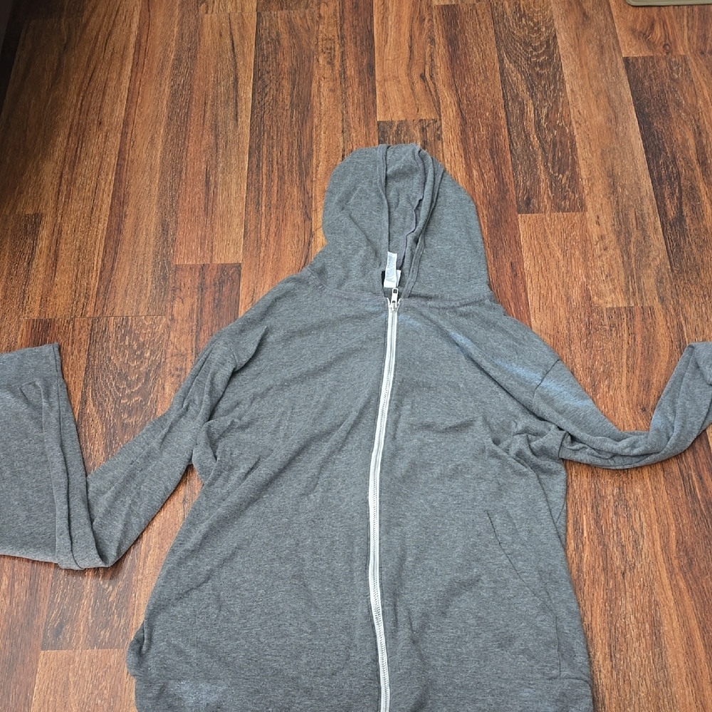 Bella Canvas Gray Zip-Up Hoodie
